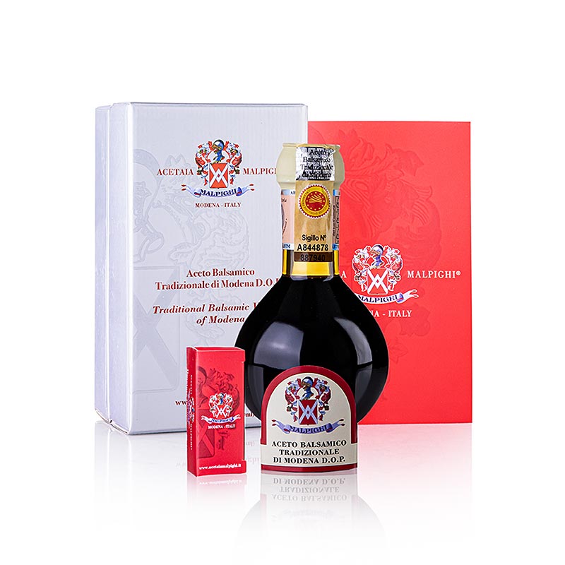 Malpighi Aceto Balsamico Tradizionale di Modena DOP Affinato, 12 år, gaveæske, 100 ml