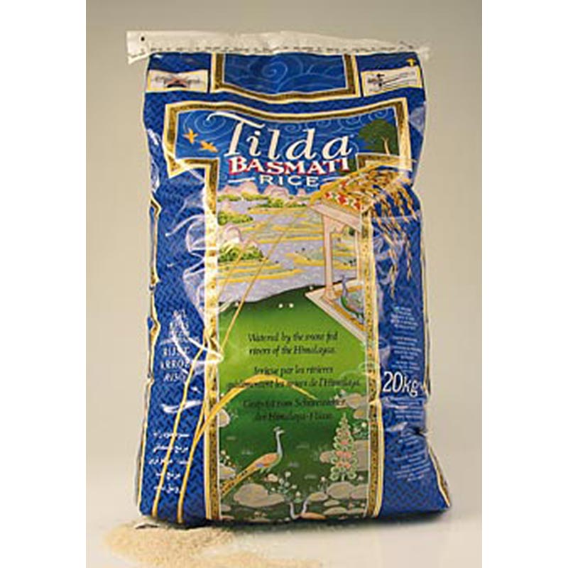 Tilda basmatiris, pose med lynlås, 20 kg