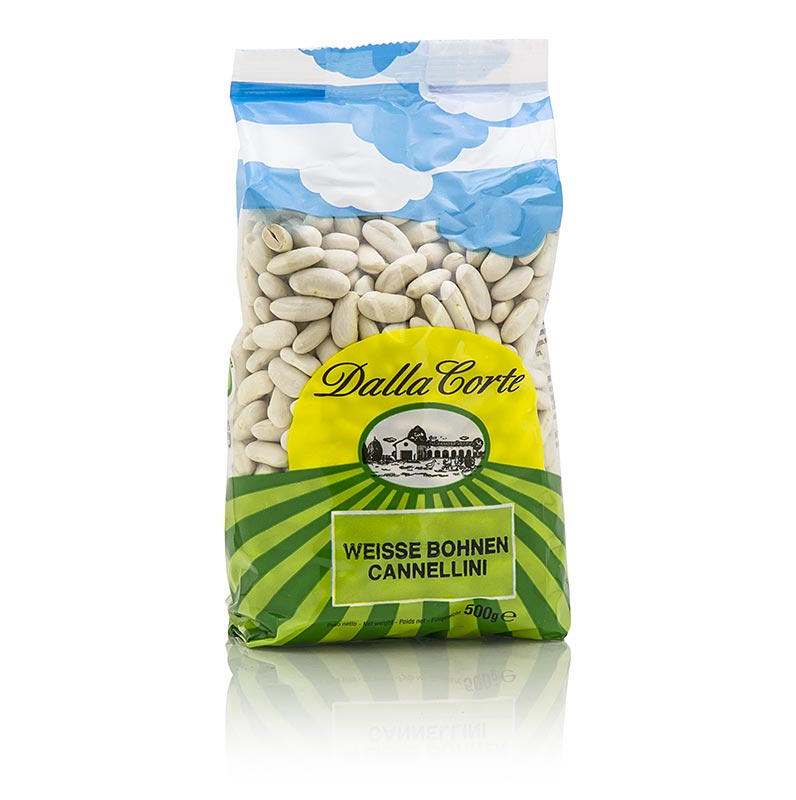Bønner, Cannellini, hvide og små, tørrede, 500 g
