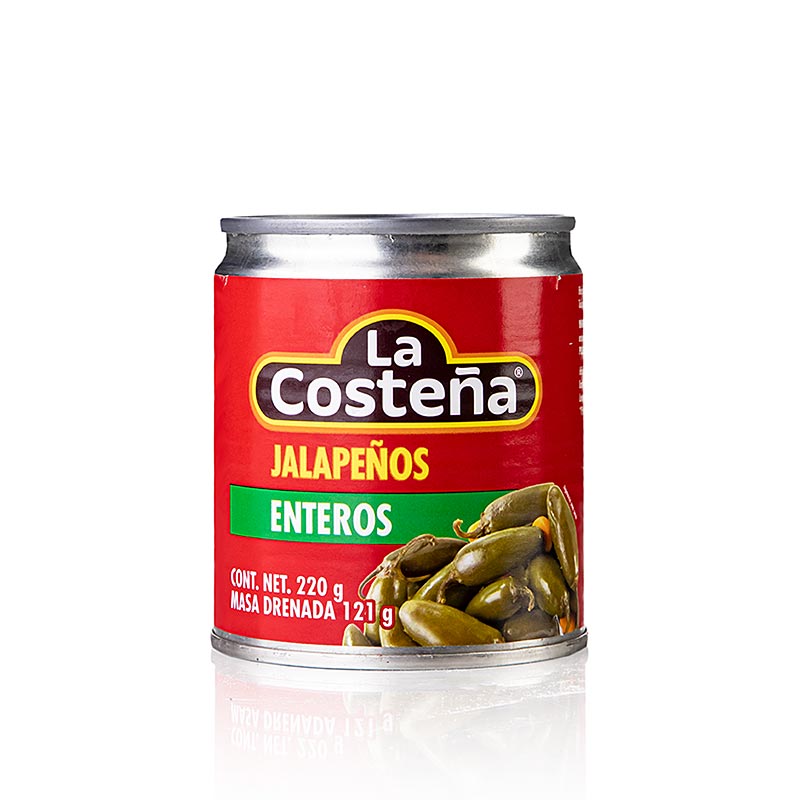 Chilifrugter – jalapenos, hele (La Costena), 220 g