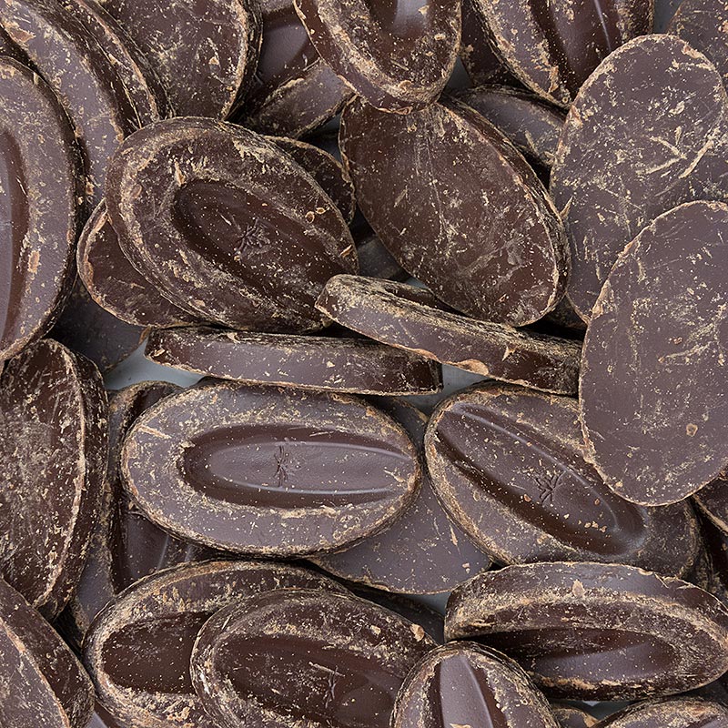 Valrhona Equatoriale Noire, mørk couverture, callets, 55 % kakao, 3 kg