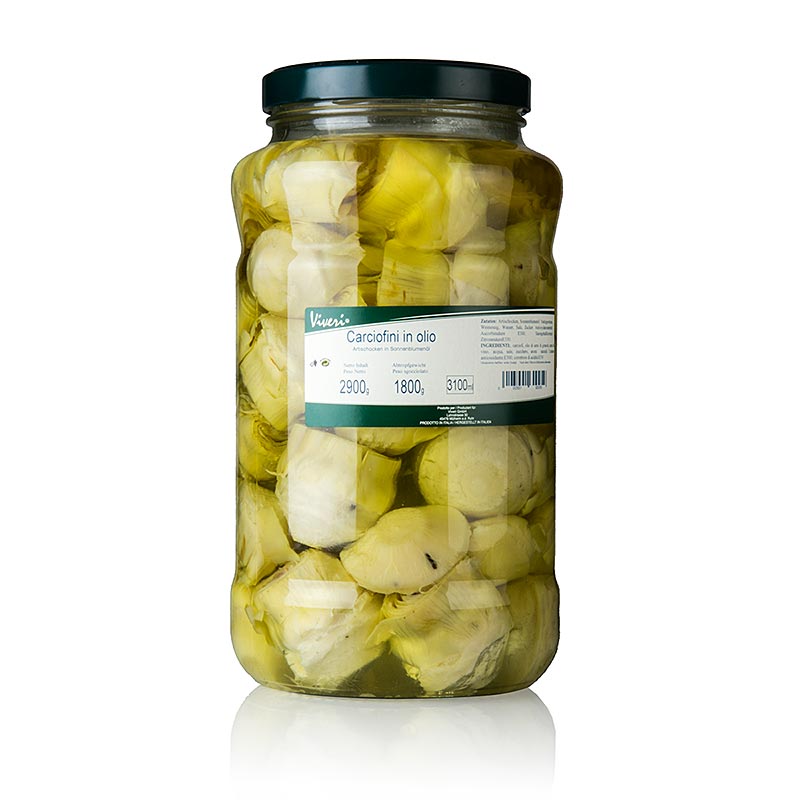 Syltede artiskokhjerter, i solsikkeolie, 2,9 kg