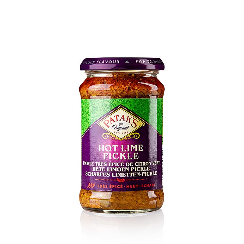 Hot lime-pickles, stærke lime-pickles, Patak´s, 283 g