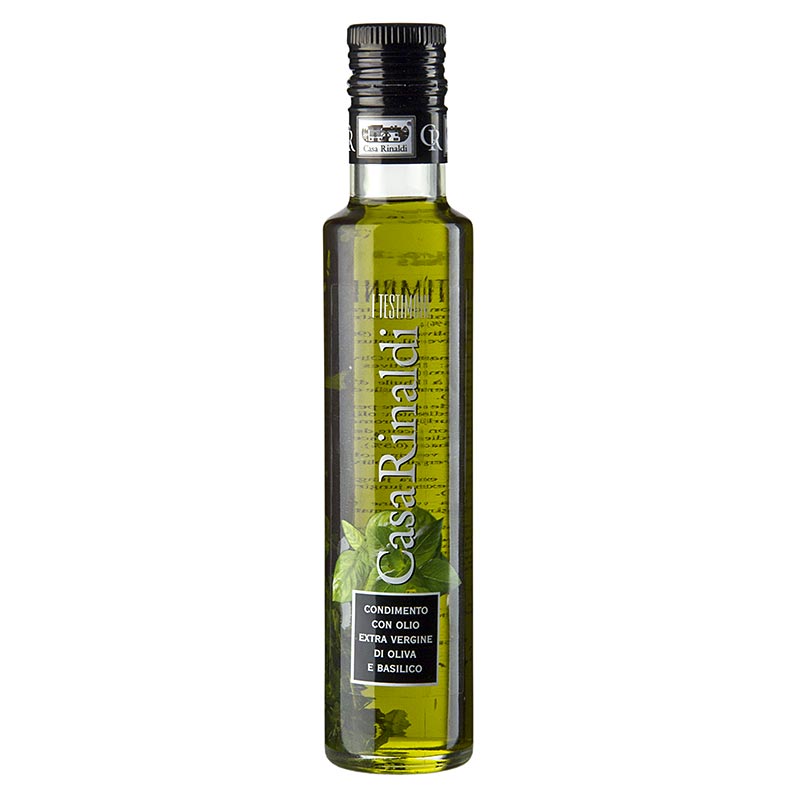 Ekstra jomfruolivenolie, Casa Rinaldi aromatiseret med basilikum, 250 ml