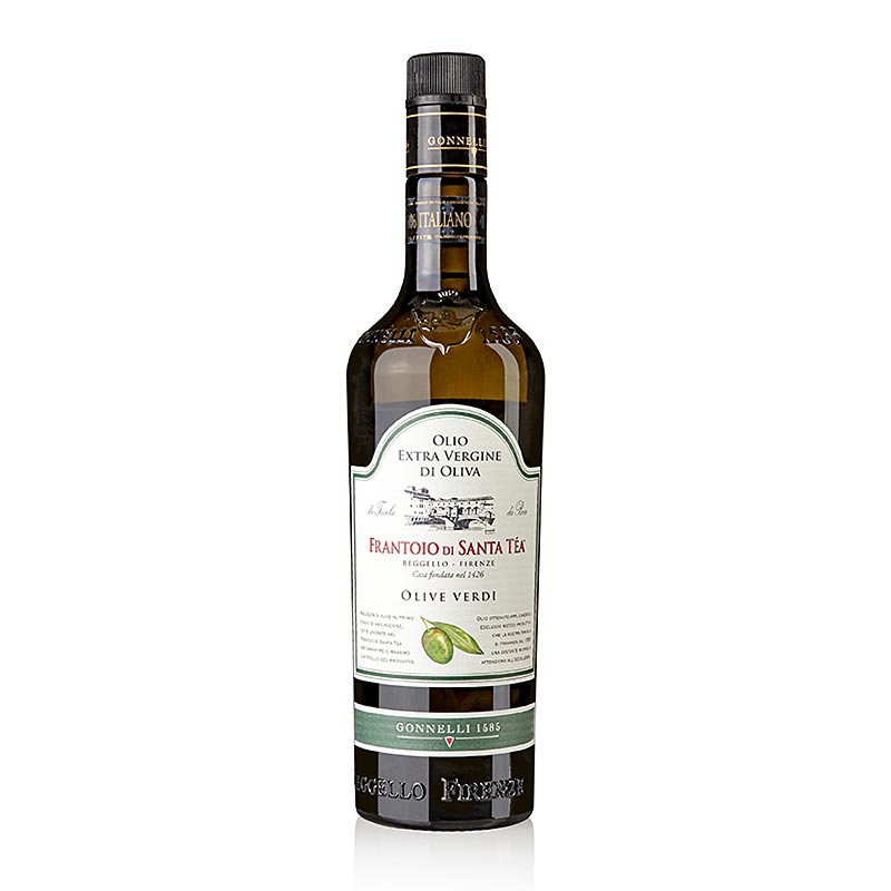 Ekstra jomfruolivenolie, Santa Tea Gonnelli "Fruttato Intenso", grønne oliven, 750 ml