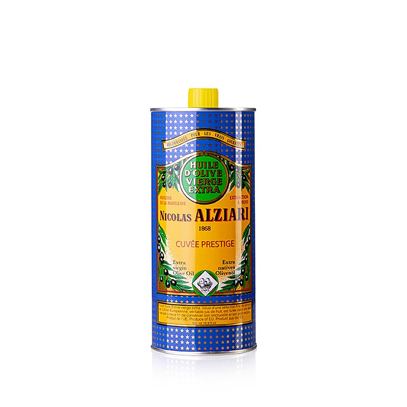 Ekstra jomfruolivenolie, Fruité Douce, mild, Alziari, 500 ml