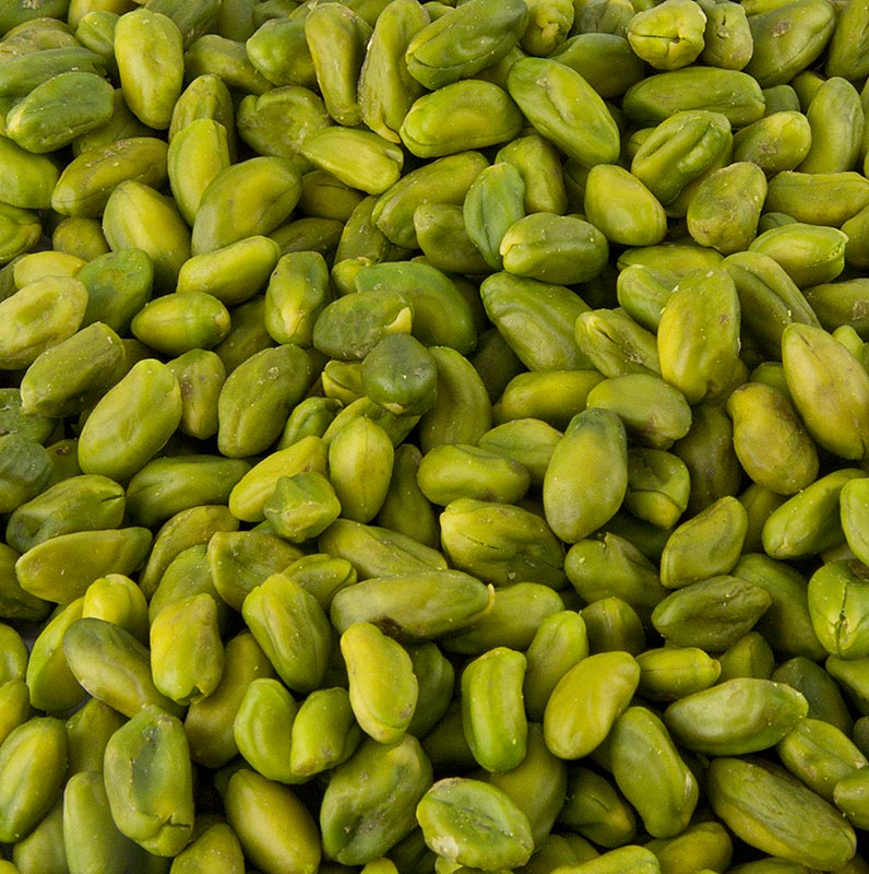 Pistacienødder, afskallede, lysegrønne, køkkenkvalitet, 1 kg
