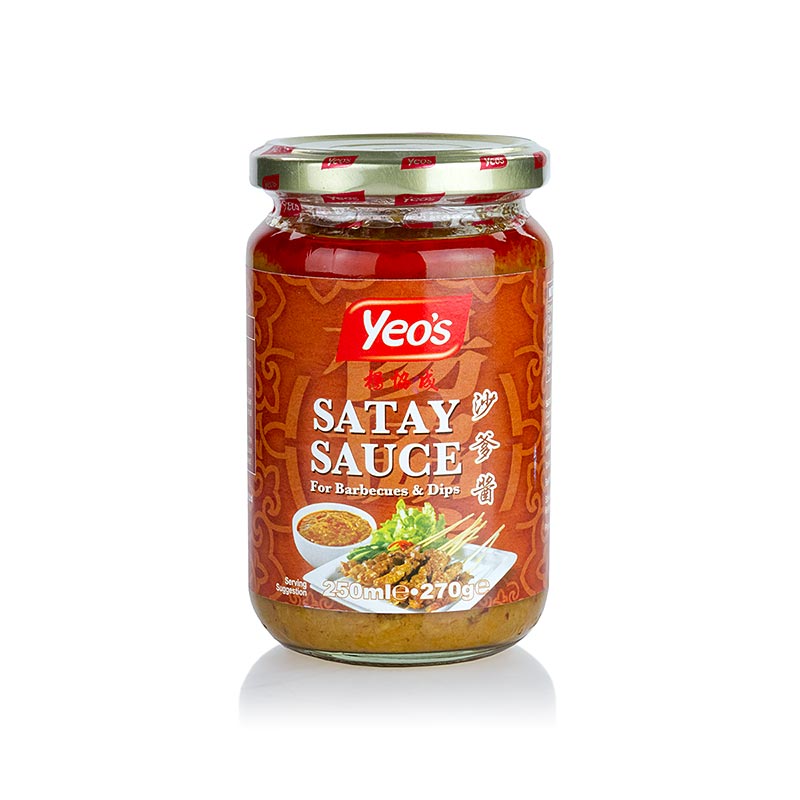 Satay-jordnøddesauce, til satay-spyd, Yeo´s, 250 ml