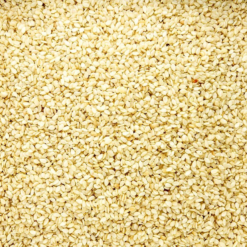 Sesamfrø, afskallede, hvide, 454 g