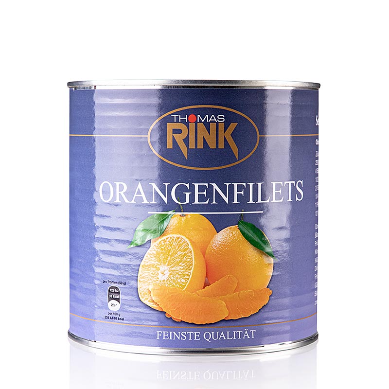 Appelsinfileter – sorterede segmenter, let sukkeret, 2,65 kg