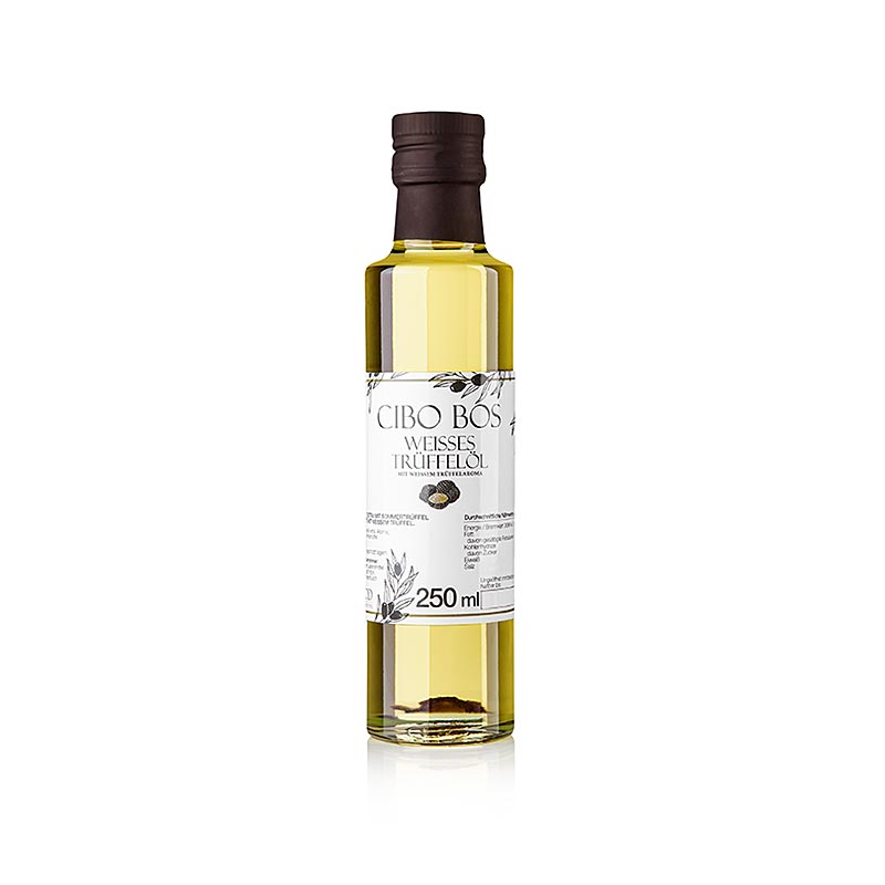 CIBO BOS ekstra jomfruolivenolie med hvid trøffelsmag (trøffelolie), 250 ml