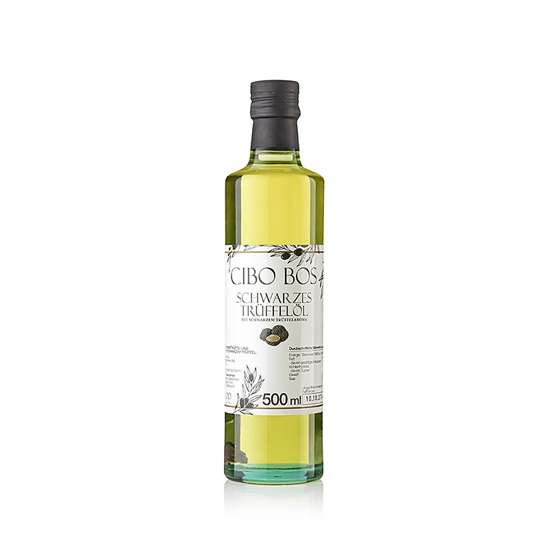 CIBO BOS olivenolie med smag af sort trøffel (trøffelolie), 500 ml
