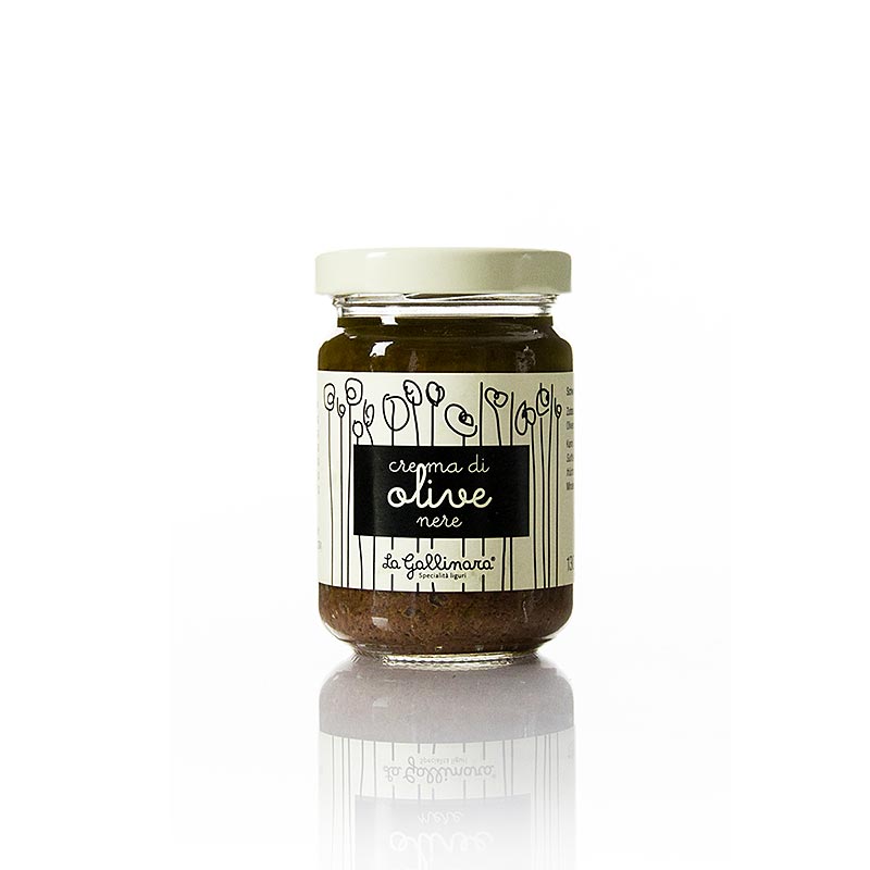 Olivencreme, sort, La Gallinara, 130 g