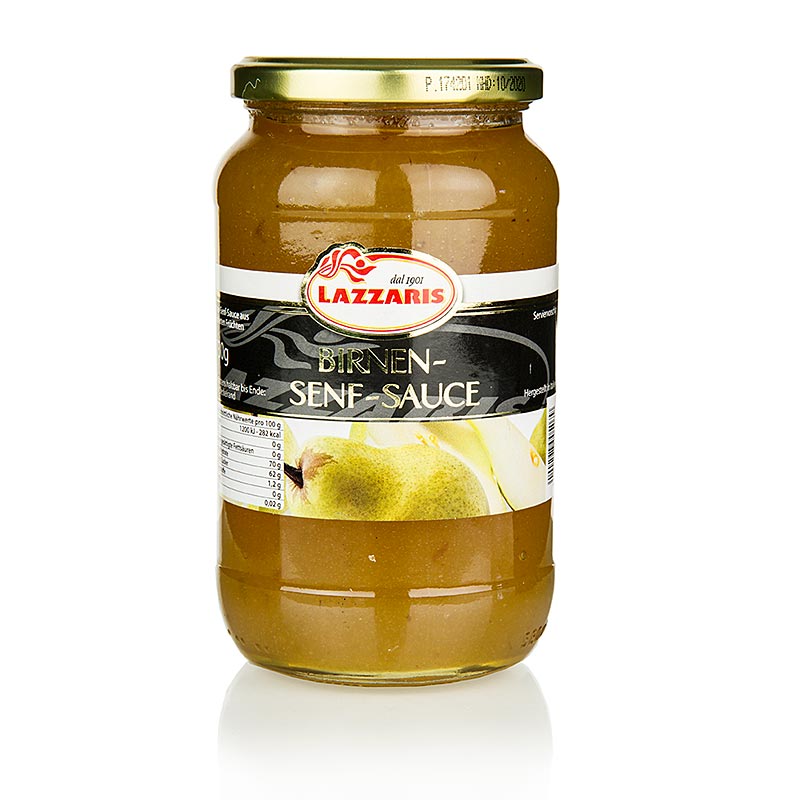 Lazzaris - Pære-sennep-sauce, efter Tessiner-opskrift, 730 g