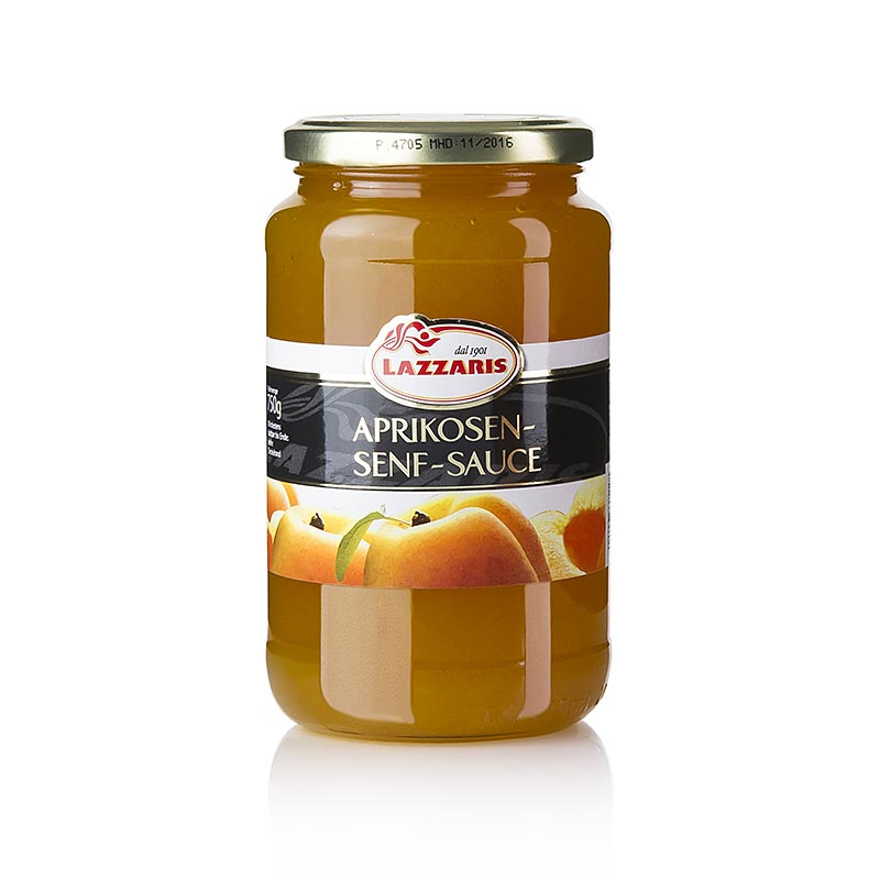 Lazzaris - abrikos-sennepsauce, efter Tessiner-opskrift, 750 g