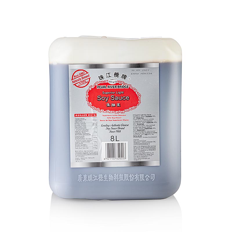 Sojasauce - Shoyu, Pearl River Bridge, lys, Kina, 8 L