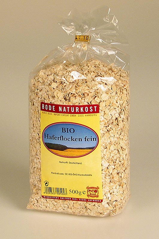 Havregryn, fuldkorn, fine, økologiske, 500 g