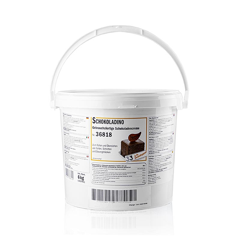Fedtglasur "Schokoladino", Dreidoppel, 6 kg