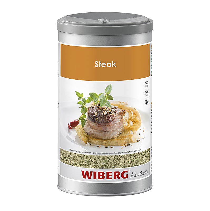 Wiberg bøfkrydderisalt, med urter, groft, 950 g