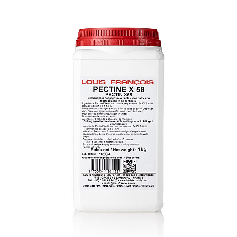 Pektin - Pectin X 58, geleringsmiddel til overtræk uden frugtkød, 1 kg