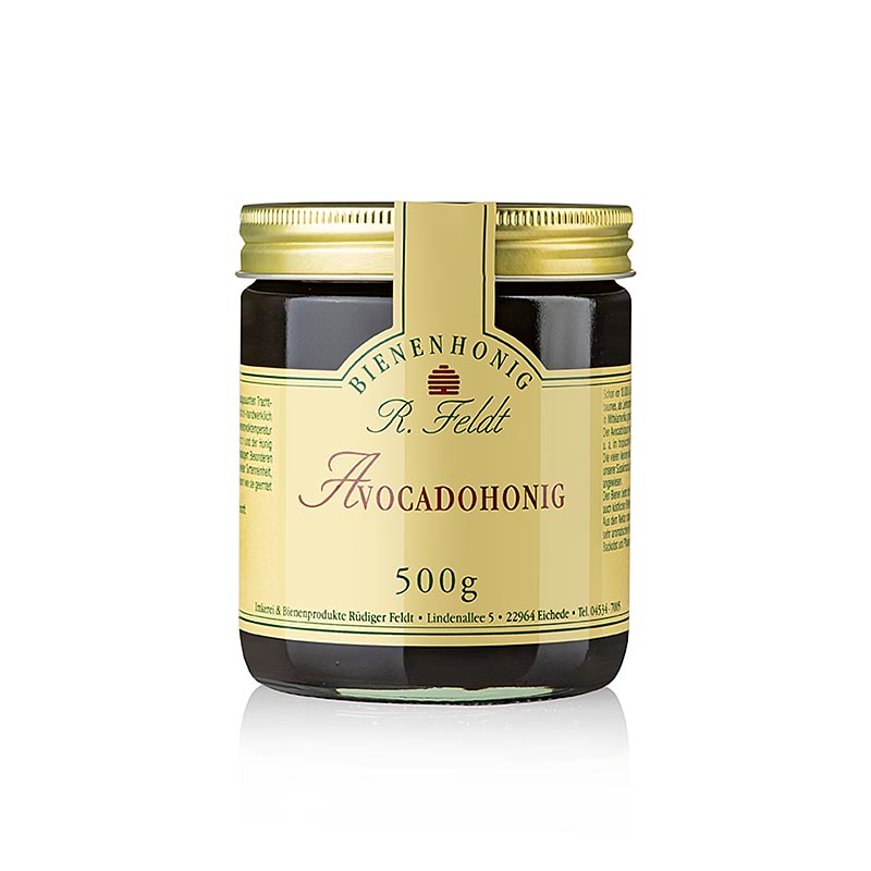 Avocado-honning, mørk, flydende, let blommearoma, 500 g