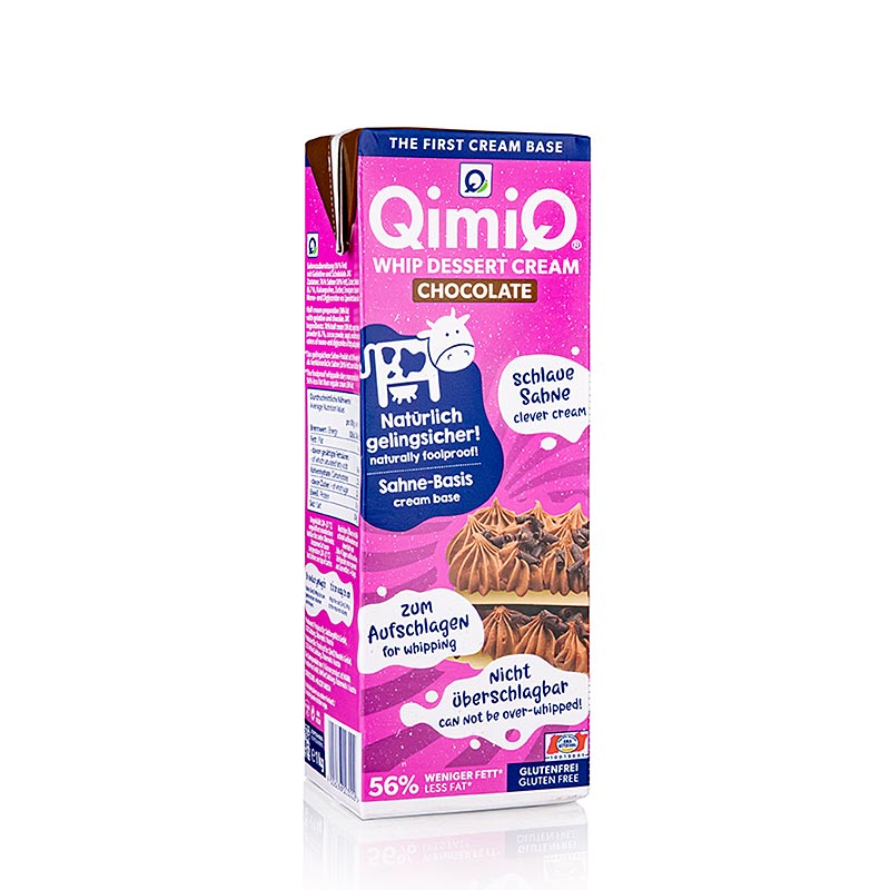 QimiQ Whip chokolade, koldpiskbar flødedessert, 16 % fedt, 1 kg