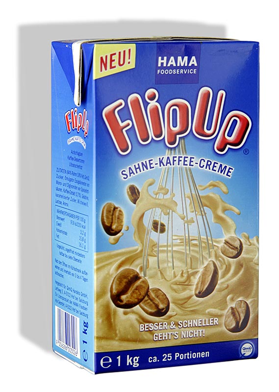 QimiQ Whip kaffe, koldpiskbar flødedessert, 16 % fedt, 1 kg