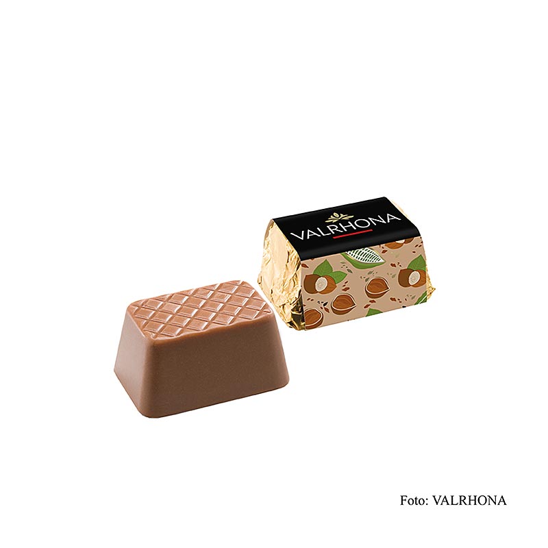 Valrhona "Lingot" Praliné - Gianduja Mini guldbarrer, sprød nougat, 2 kg