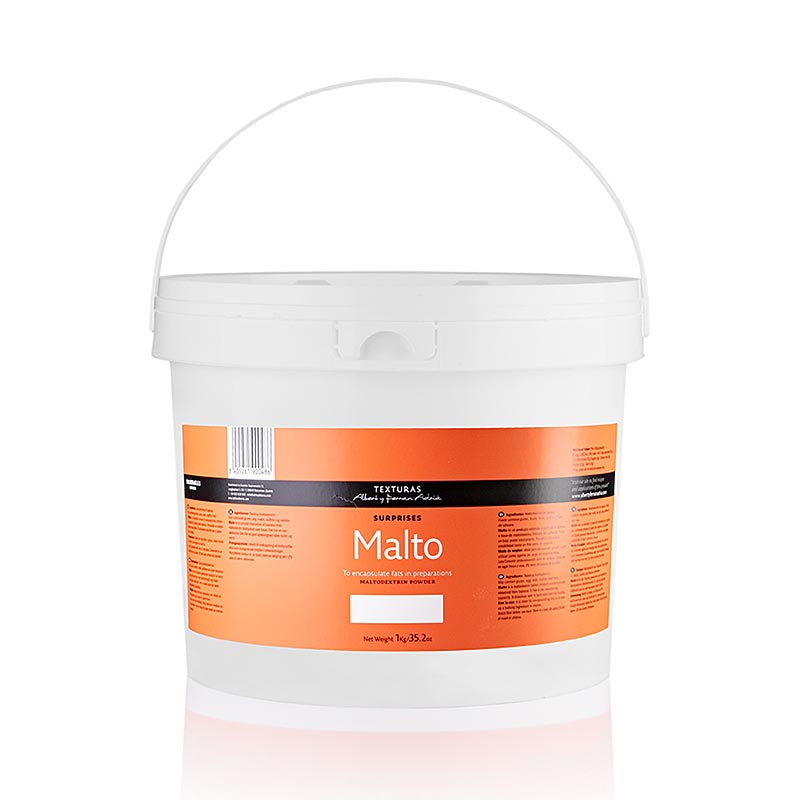Malto (maltodextrin fra tapioka), absorberende/bærestof, Texturas Ferran Adrià, 1 kg