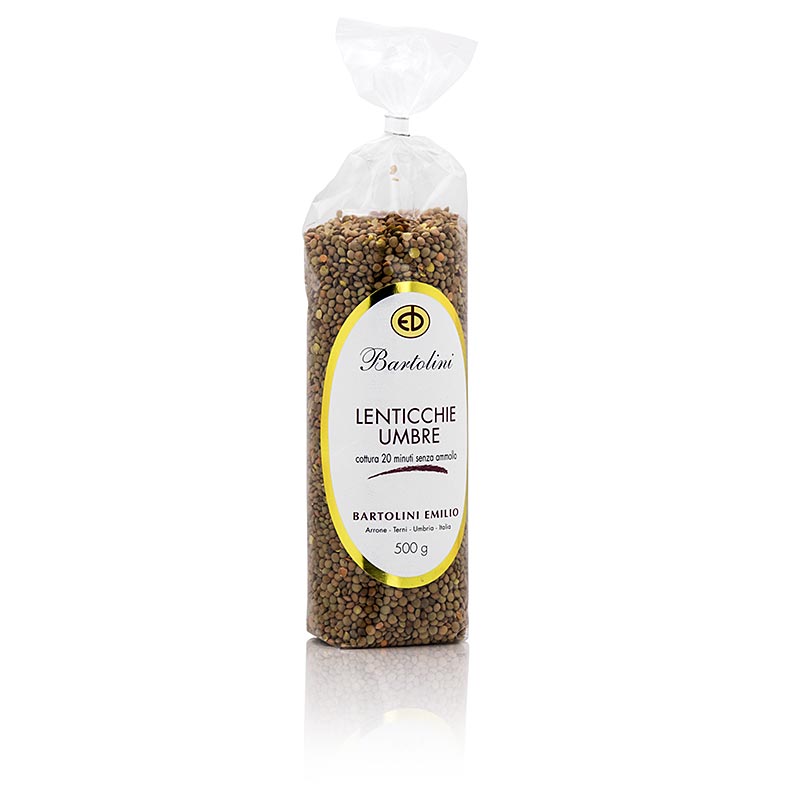 Linser, brune - Lenticchie Umbre, bjerglinser, Umbrien, Bartolini, 500 g