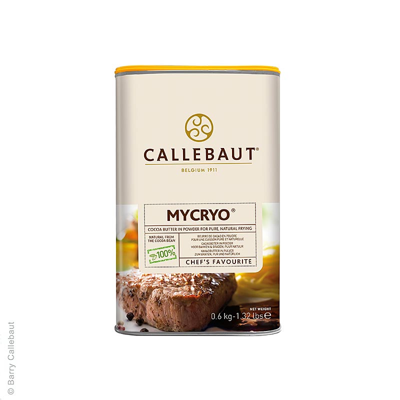 Mycryo - kakaosmør, som erstatning for gelatine, pulveriseret, Callebaut, 600 g