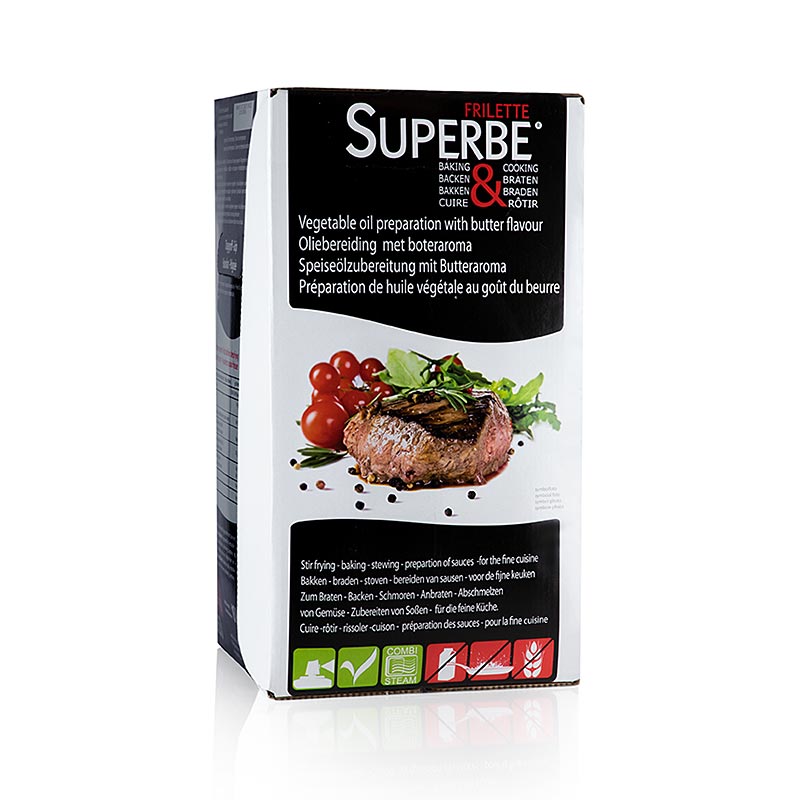 Frilette Superbe - planteolie med smøraroma, til bagning og stegning, 10 l