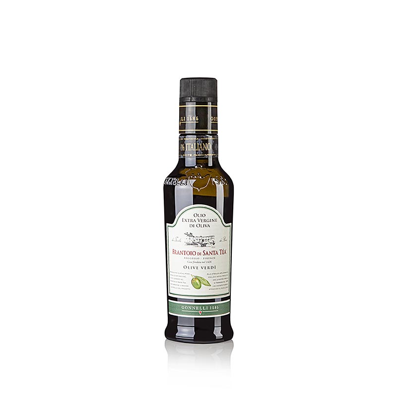 Ekstra jomfruolivenolie, Santa Tea Gonnelli "Fruttato Intenso", grønne oliven, 250 ml