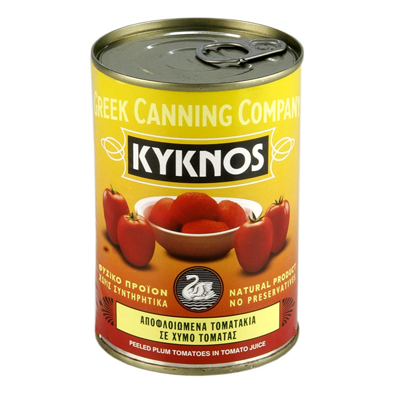Flåede tomater, hele, Kyknos, Grækenland, 400 g