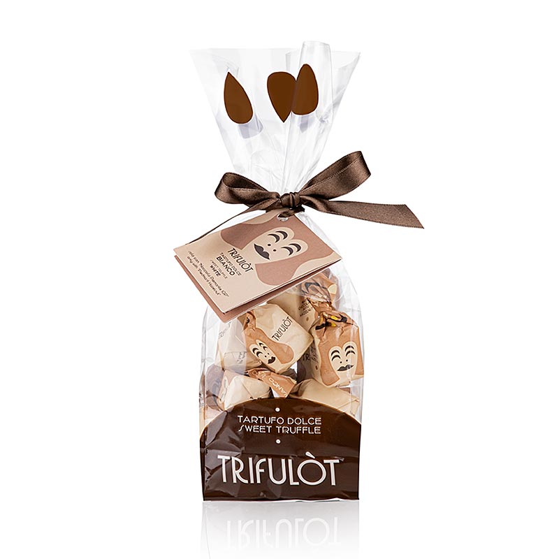Tartuflanghe trøffelpraliner "trifulòt", hvid chokolade, ca. 14 g (hvid) 200 g