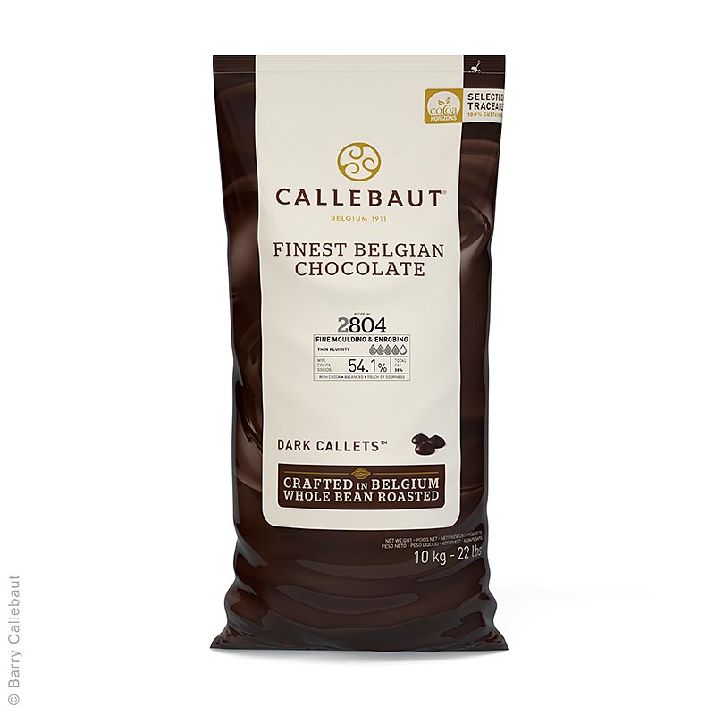 Mørk chokolade, Callets, flydende, 54 % kakao, 10 kg