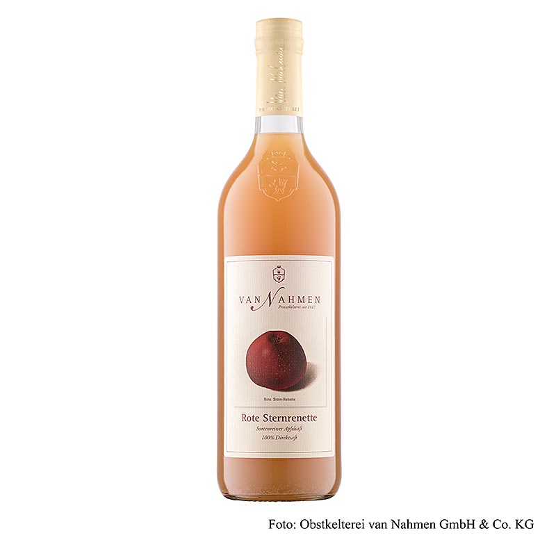 van Nahmen – Roter Sternrenette æblejuice, 100 % friskpresset juice, 750 ml