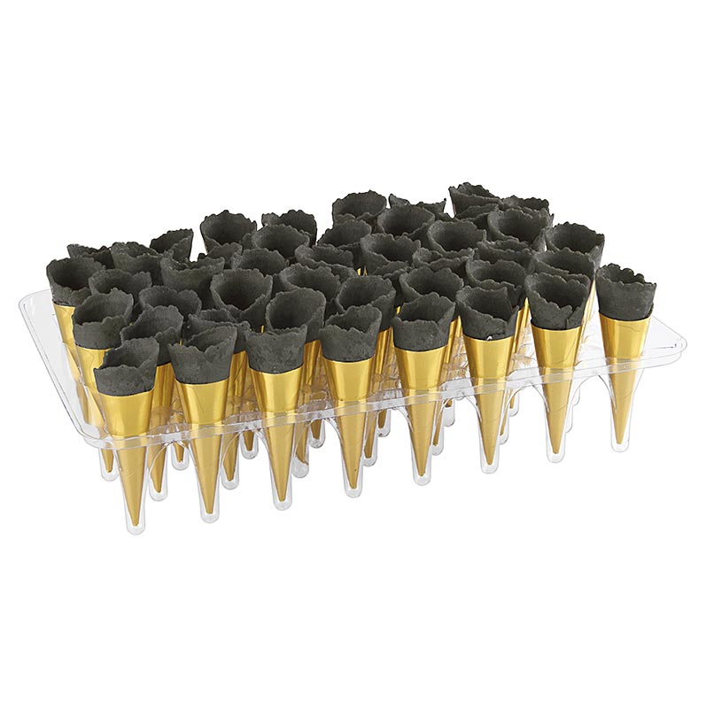 Mini-horn guld, neutral, sort, ø 2,5x7,5 cm, 1,3 kg, 180 stk