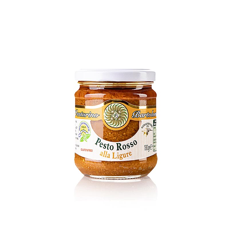 Pesto Rosso, sauce med basilikum, tomater og nødder, Venturino, 180 g