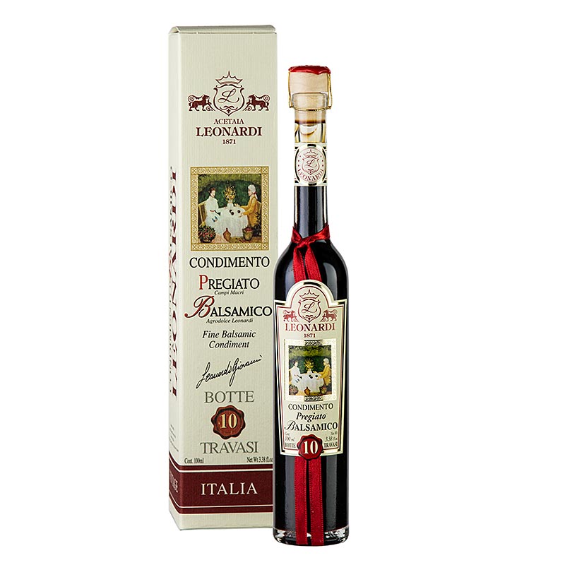 Leonardi - Balsamico Il Pregiato Condimento, 10 år, 100 ml