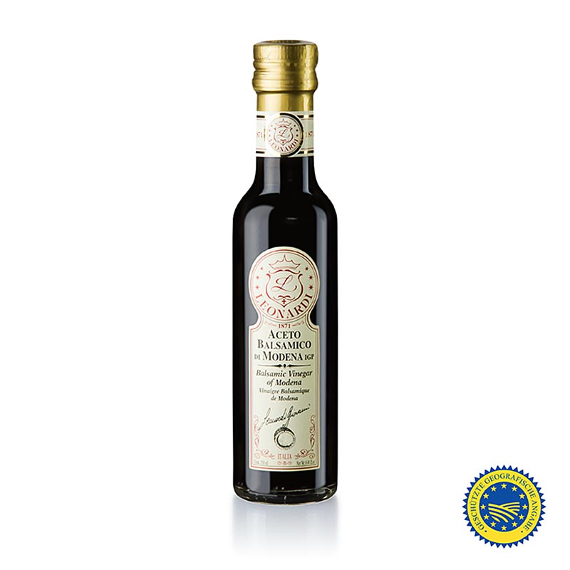 Leonardi - Aceto Balsamico di Modena IGP/g.g.A., "Classico", 2 år, 250 ml
