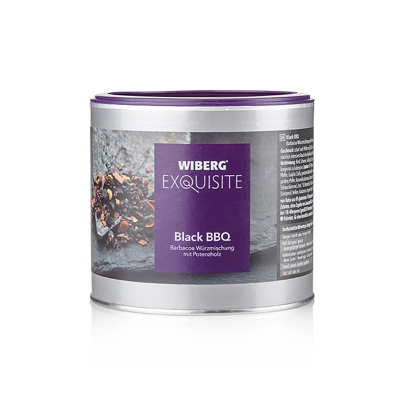 Wiberg Exquisite Black BBQ, barbacoa-krydderisalt, 340 g