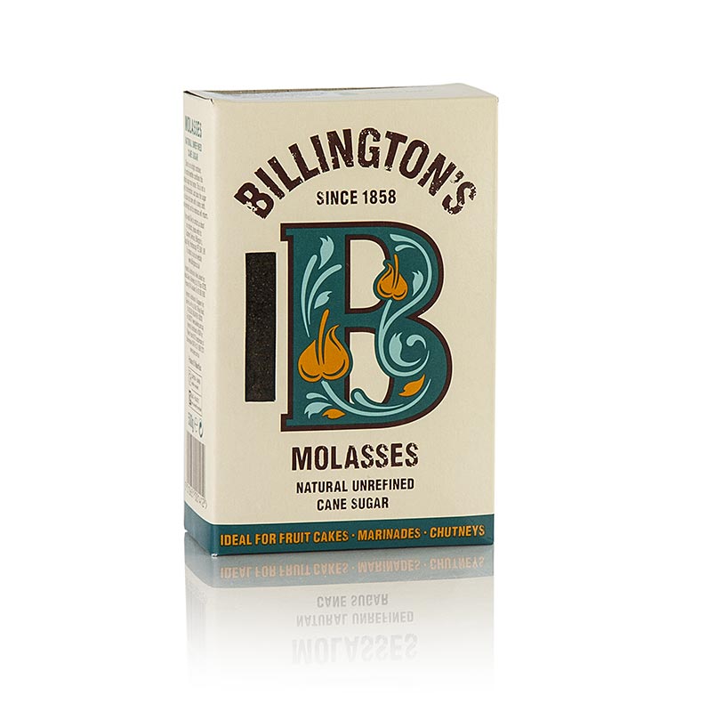 Melasse-sukkerpulver, mørkt, rå rørsukker, kraftig aroma, Billington's, 500 g