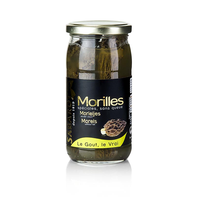 Spidsmoreller, i lage, 330 g
