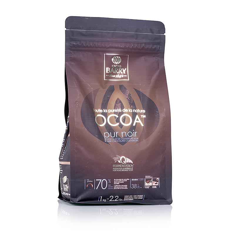 Purity Nature Ocoa, mørk chokolade, callets, 70 % kakao, 1 kg