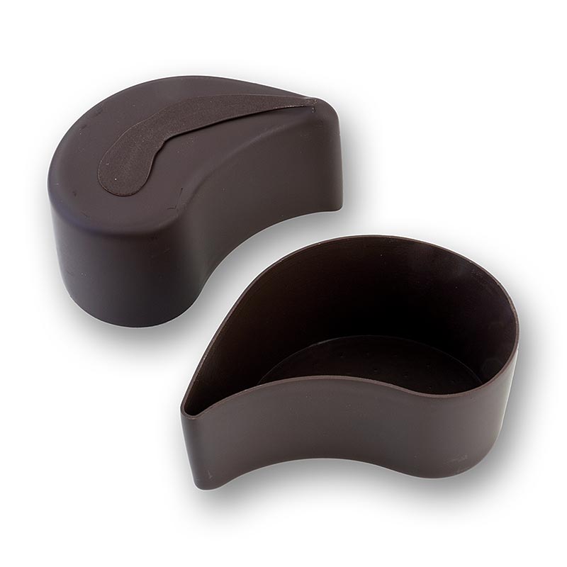 Chokoladeform "Dråbe" mørk, 75x45x35 mm, Michel Cluizel, 576 g, 32 stk