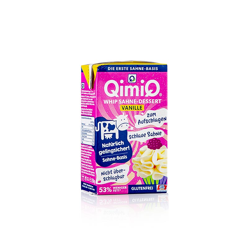 QimiQ Whip Vanilje, koldpiskbar flødedessert, 17 % fedt, 250 g