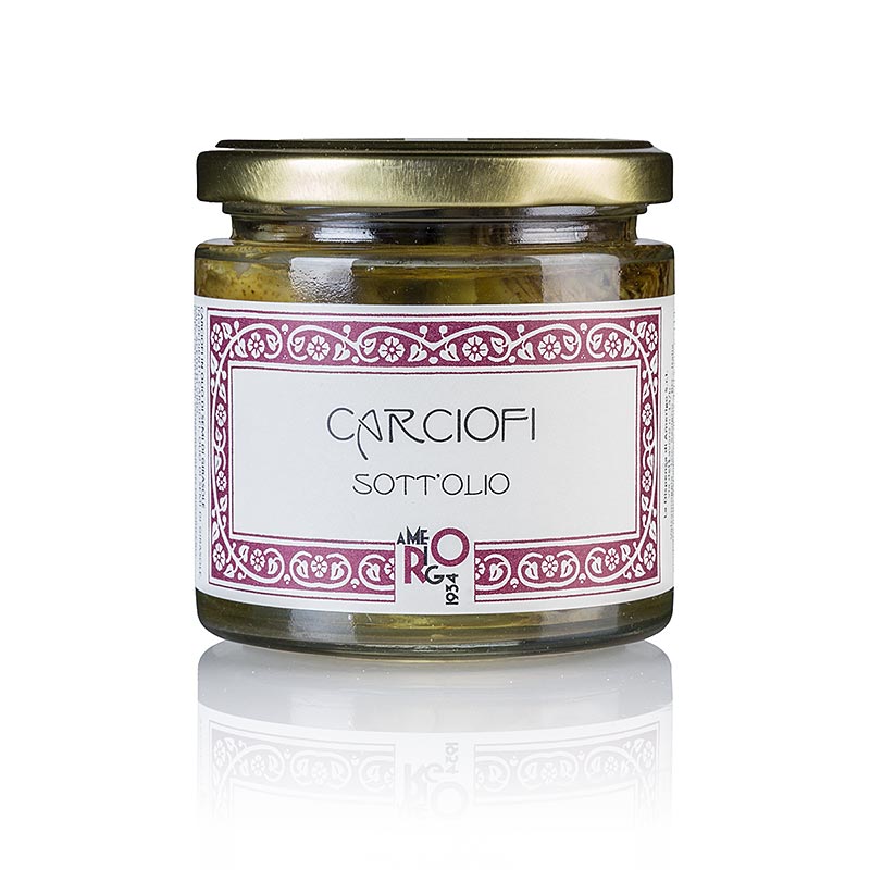 Carciofi sott´olio - artiskokker i solsikkeolie, Amerigo, 210 g