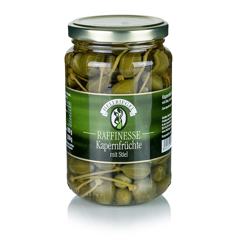 Kapersfrugter, små, med stilk, ø op til 15 mm, Rafinesse, 350 g