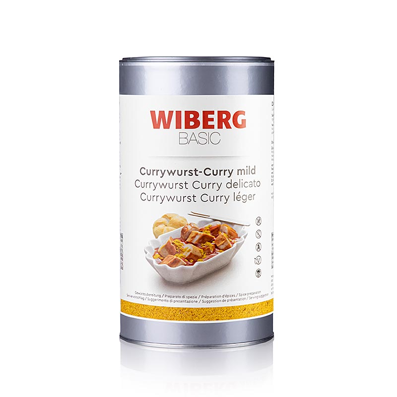Wiberg BASIC Currywurst mild karry, krydderiblanding, 580 g